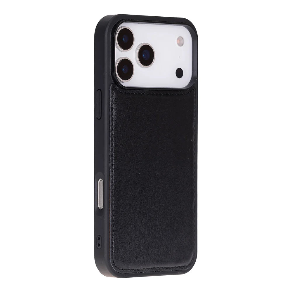 Black leather MagSafe wallet case for iPhone 18 Pro and 17 Pro - view 10