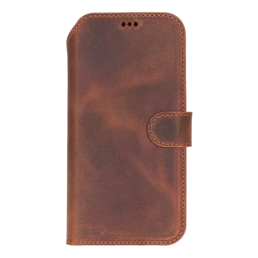 Saddle Brown leather MagSafe wallet case for iPhone 18 Pro and 17 Pro - view 6