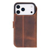 Saddle Brown leather MagSafe wallet case for iPhone 18 Pro and 17 Pro - view 7