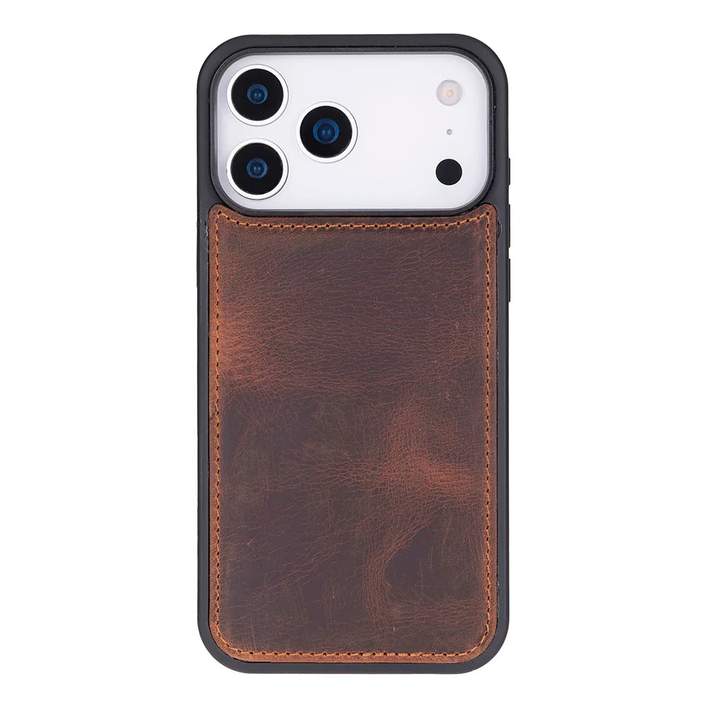 Saddle Brown leather MagSafe wallet case for iPhone 18 Pro and 17 Pro - view 13