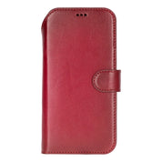 Red leather MagSafe wallet case for iPhone 18 Pro and 17 Pro - view 6