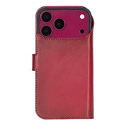 Red leather MagSafe wallet case for iPhone 18 Pro and 17 Pro - view 7