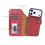 Magic iPhone 17 Pro Max Leather Detachable Wallet Case