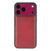 Red leather MagSafe wallet case for iPhone 18 Pro and 17 Pro - view 13