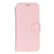 Pink leather MagSafe wallet case for iPhone 18 Pro and 17 Pro - view 6