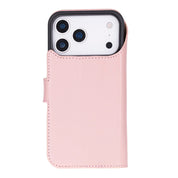 Pink leather MagSafe wallet case for iPhone 18 Pro and 17 Pro - view 7