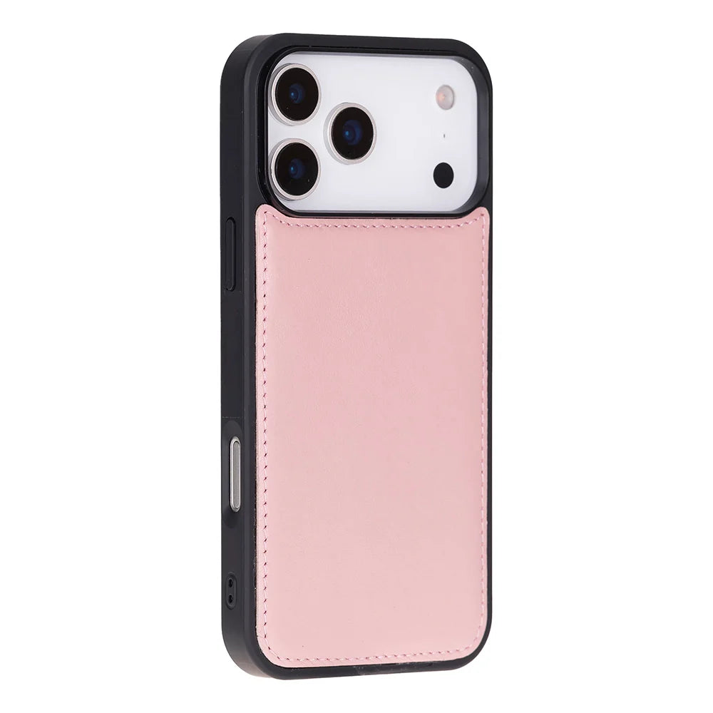Pink leather MagSafe wallet case for iPhone 18 Pro and 17 Pro - view 10