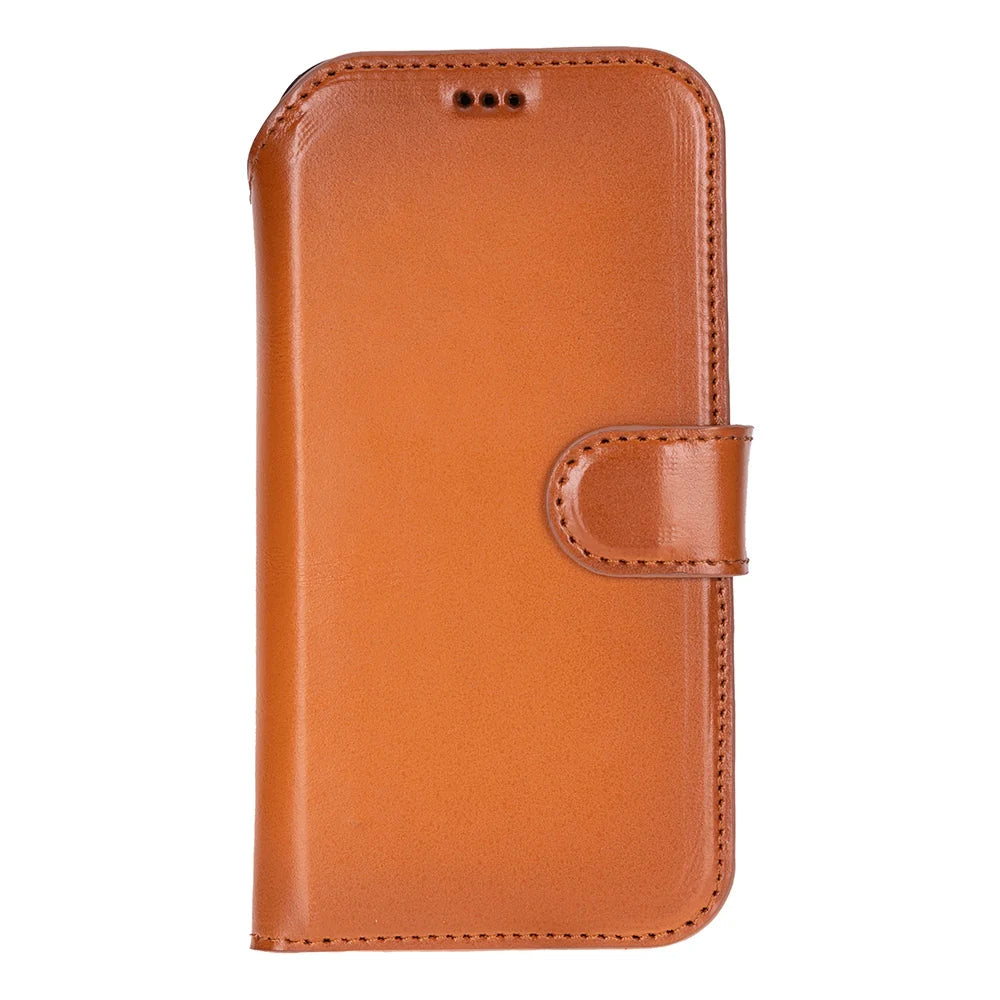 Tan leather MagSafe wallet case for iPhone 18 Pro and 17 Pro - view 6