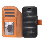 Tan leather MagSafe wallet case for iPhone 18 Pro and 17 Pro - view 9