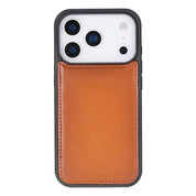 Tan leather MagSafe wallet case for iPhone 18 Pro and 17 Pro - view 13