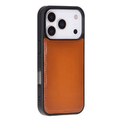 Tan leather MagSafe wallet case for iPhone 18 Pro and 17 Pro - view 10