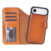 Magic iPhone 17 Air Leather Detachable Wallet Case