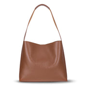 Stella Leather Tote Bag – Minimal Shoulder Bag for Work & Everyday