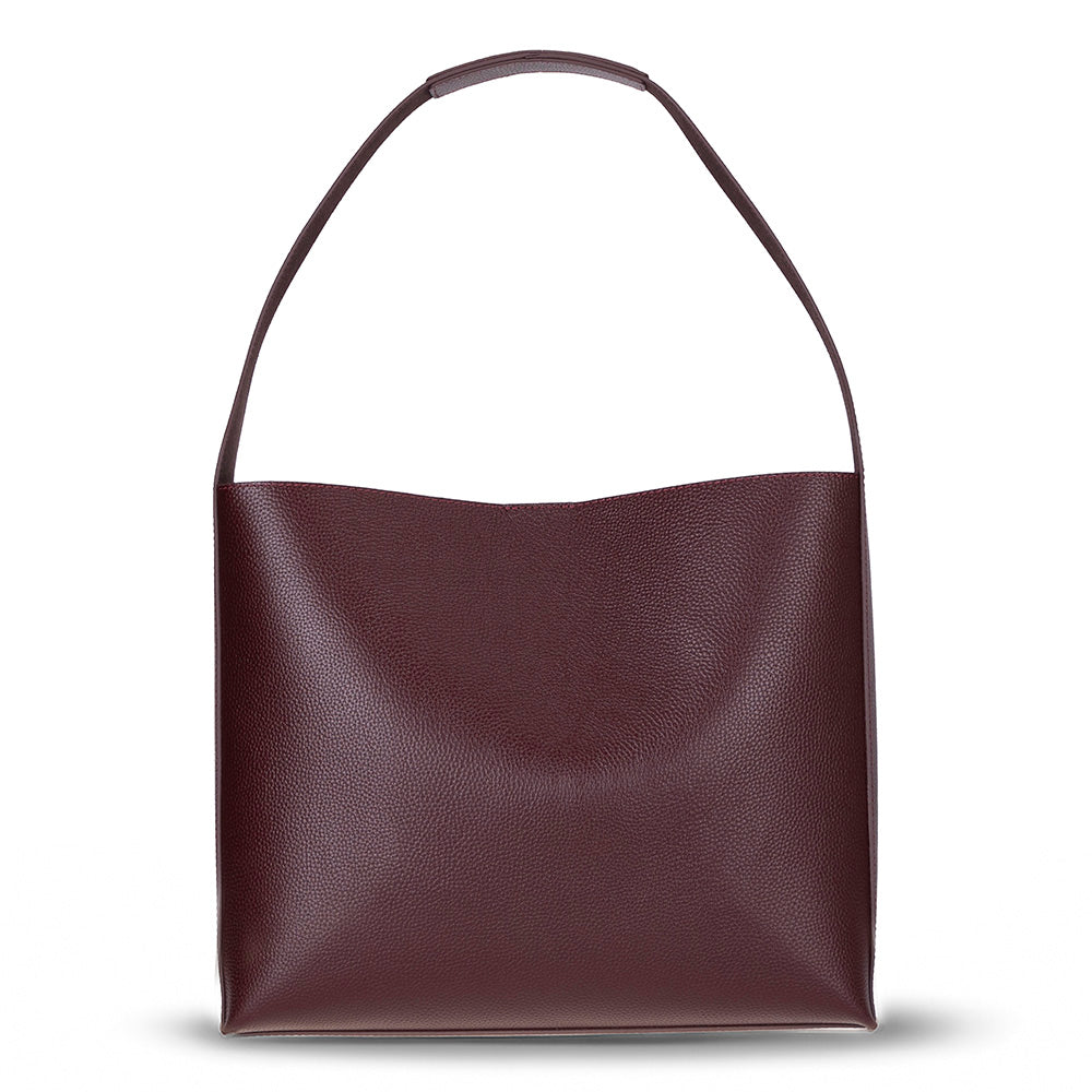 Stella Leather Tote Bag – Minimal Shoulder Bag for Work & Everyday