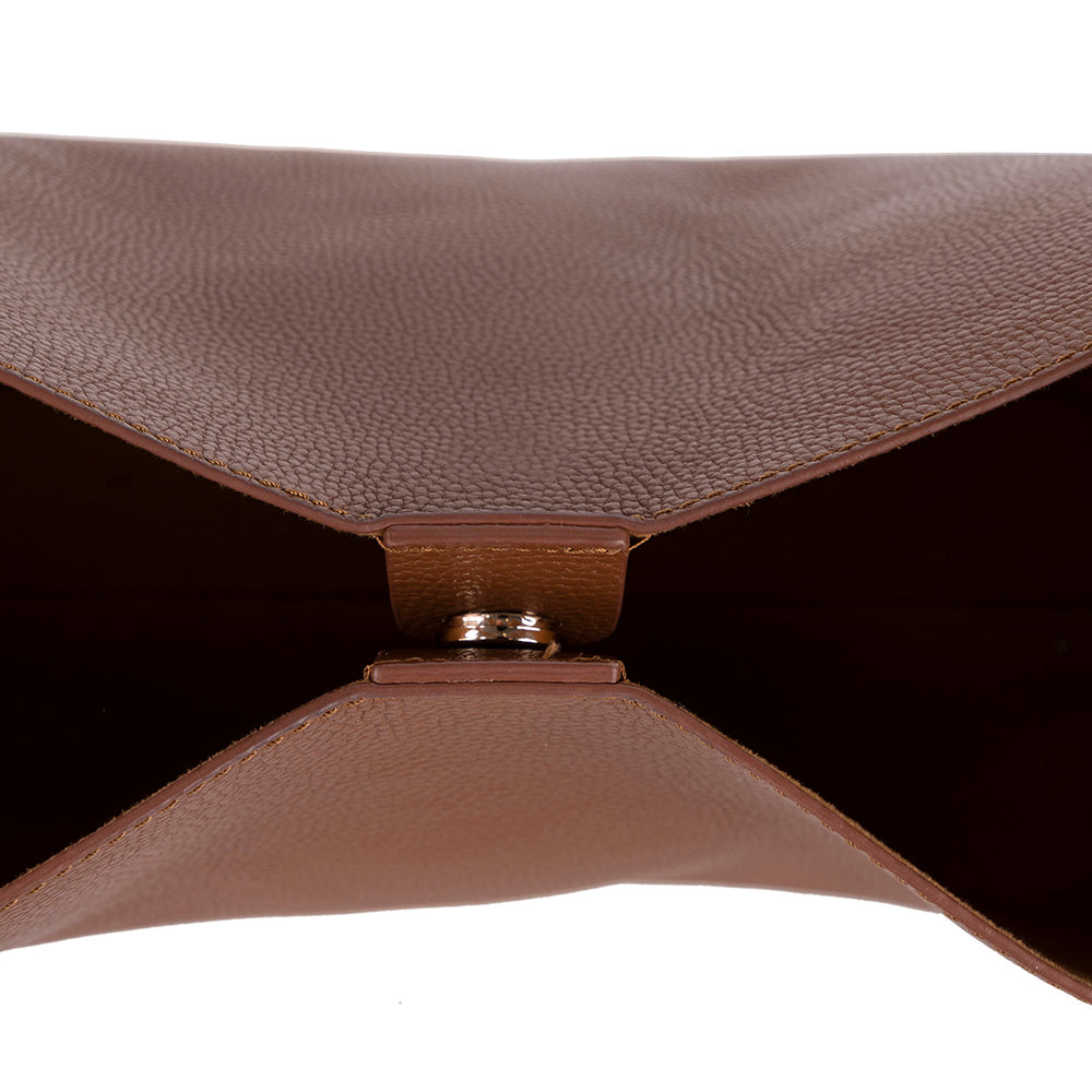 Stella Leather Tote Bag – Minimal Shoulder Bag for Work & Everyday