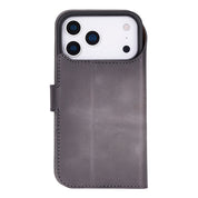 Gray leather MagSafe wallet case for iPhone 18 Pro and 17 Pro - view 7