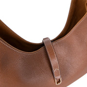 Selene Crescent Leather Shoulder Bag – Personalized Women's Hobo Purse