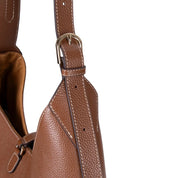 Selene Crescent Leather Shoulder Bag – Personalized Women's Hobo Purse
