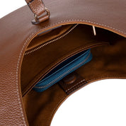 Selene Crescent Leather Shoulder Bag – Personalized Women's Hobo Purse