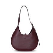 Selene Crescent Leather Shoulder Bag – Personalized Women's Hobo Purse