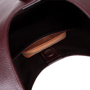 Selene Crescent Leather Shoulder Bag – Personalized Women's Hobo Purse