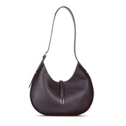 Selene Crescent Leather Shoulder Bag – Personalized Women's Hobo Purse