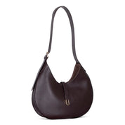 Selene Crescent Leather Shoulder Bag – Personalized Women's Hobo Purse