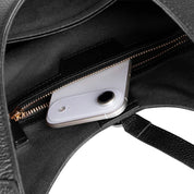 Selene Crescent Leather Shoulder Bag – Personalized Women's Hobo Purse