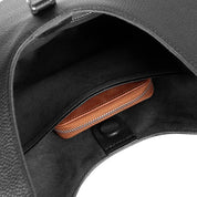 Selene Crescent Leather Shoulder Bag – Personalized Women's Hobo Purse