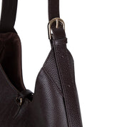 Selene Crescent Leather Shoulder Bag – Personalized Women's Hobo Purse