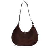 Selene Crescent Leather Shoulder Bag – Personalized Women's Hobo Purse