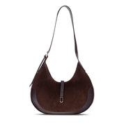 Selene Crescent Leather Shoulder Bag – Personalized Women's Hobo Purse