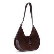 Selene Crescent Leather Shoulder Bag – Personalized Women's Hobo Purse