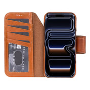 Elite Magic iPhone 17 Pro Max Leather Detachable Wallet Case