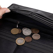 Sentinel Leather Wallet – Unisex RFID Long Wallet with Phone Pocket