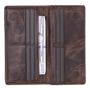 Sentinel Leather Wallet – Unisex RFID Long Wallet with Phone Pocket
