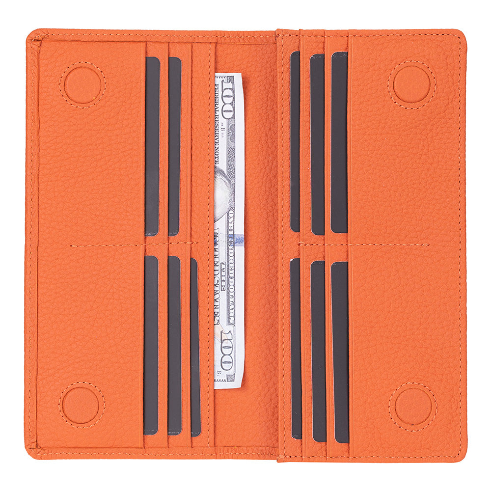 Sentinel Leather Wallet – Unisex RFID Long Wallet with Phone Pocket
