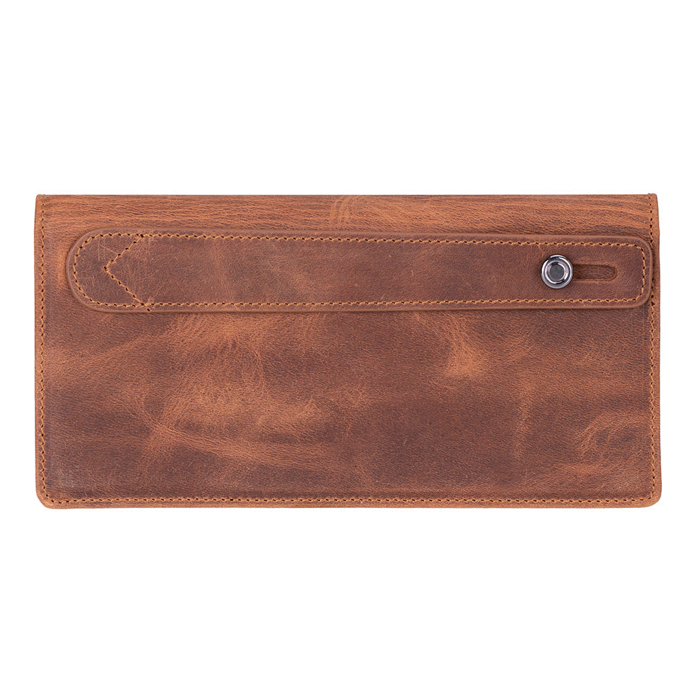 Sentinel Leather Wallet – Unisex RFID Long Wallet with Phone Pocket