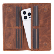 Sentinel Leather Wallet – Unisex RFID Long Wallet with Phone Pocket