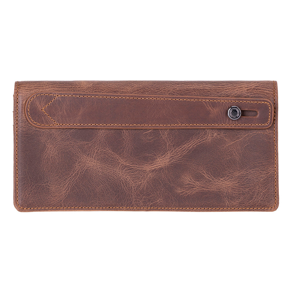 Sentinel Leather Wallet – Unisex RFID Long Wallet with Phone Pocket