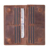 Sentinel Leather Wallet – Unisex RFID Long Wallet with Phone Pocket