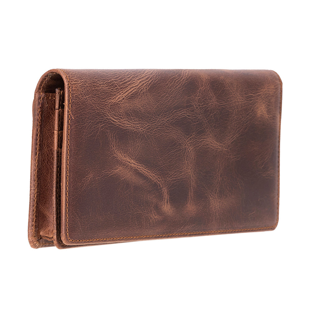 Sentinel Leather Wallet – Unisex RFID Long Wallet with Phone Pocket