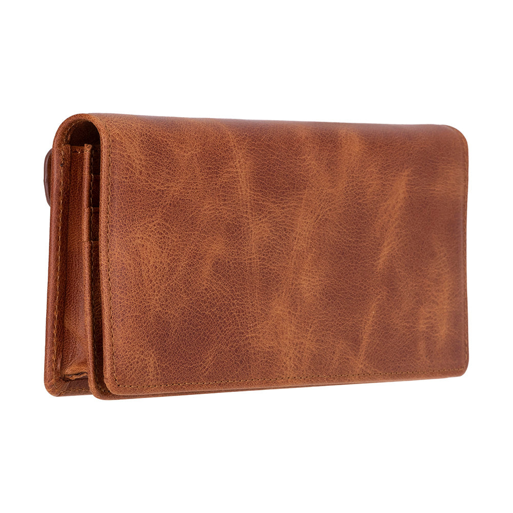 Sentinel Leather Wallet – Unisex RFID Long Wallet with Phone Pocket