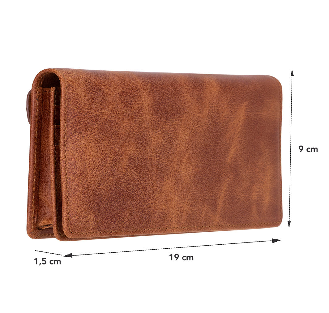 Sentinel Leather Wallet – Unisex RFID Long Wallet with Phone Pocket