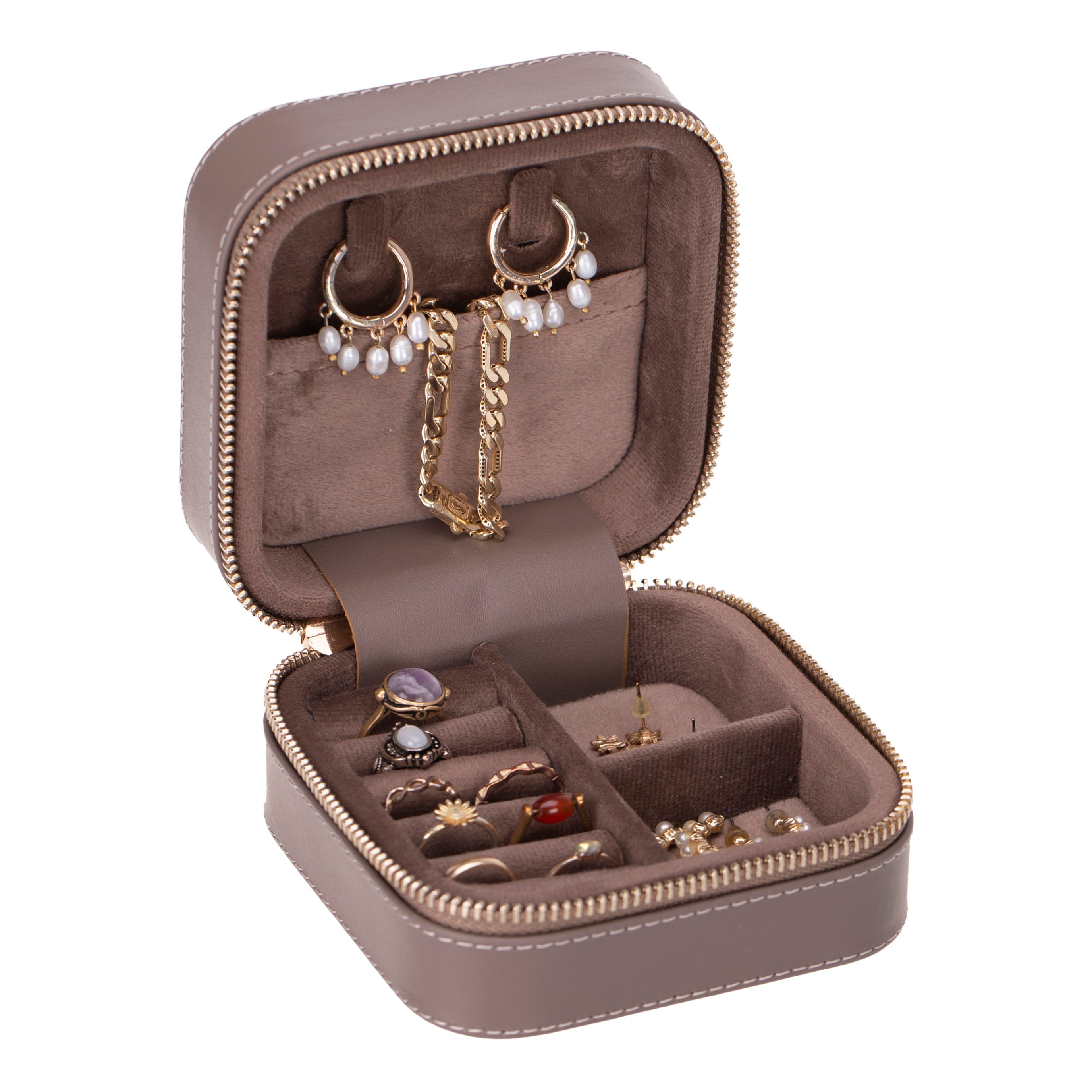 Amanda Leather Jewelry Box