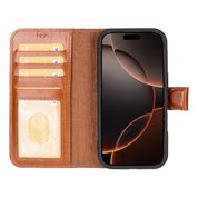 Magic iPhone 16 Pro Max Leather Detachable Wallet Case