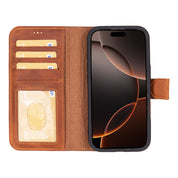 Magic iPhone 16 Pro Max Leather Detachable Wallet Case