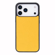 Yellow leather MagSafe wallet case for iPhone 18 Pro and 17 Pro - view 11