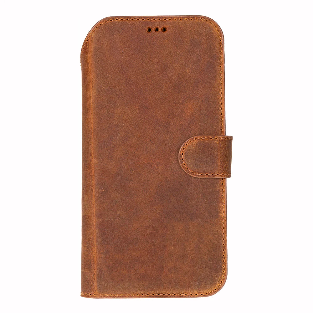 Moccasin leather MagSafe wallet case for iPhone 18 Pro and 17 Pro - view 6