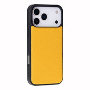 Yellow leather MagSafe wallet case for iPhone 18 Pro and 17 Pro - view 9